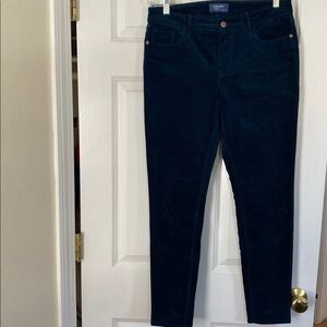 Women’s Old Navy Corduroy Deep Blue “Mr. Velvet Time Will Teal” Trousers size 8